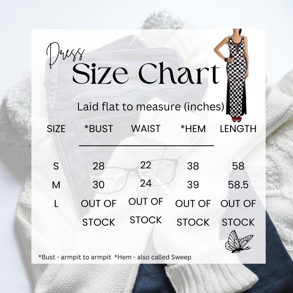 Cameo Women's Dress Maxi Dress Black Checker Mesh Inset Contour Tank Sexy - Picture 2 of 9